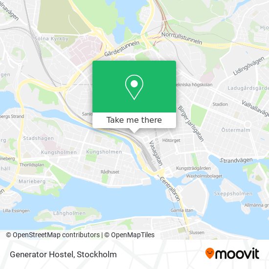 Generator Hostel map