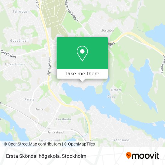 Ersta Sköndal högskola map