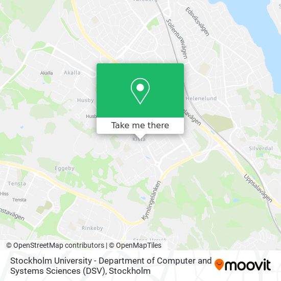 Stockholm University - Department of Computer and Systems Sciences (DSV) map