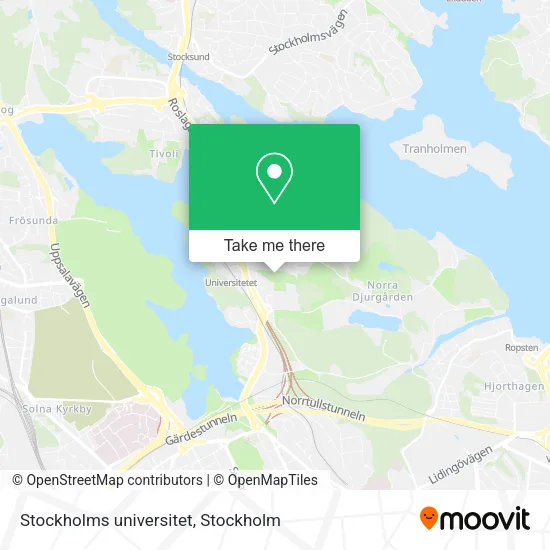 Stockholms universitet map