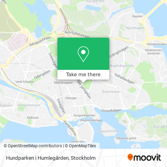 Hundparken i Humlegården map