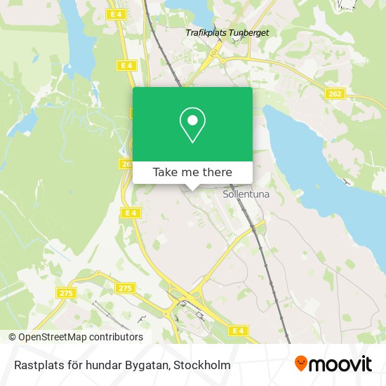 Rastplats för hundar Bygatan map