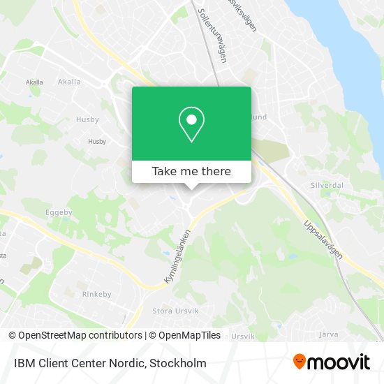 IBM Client Center Nordic map