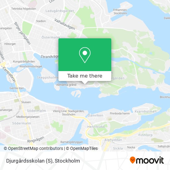 Djurgårdsskolan (S) map