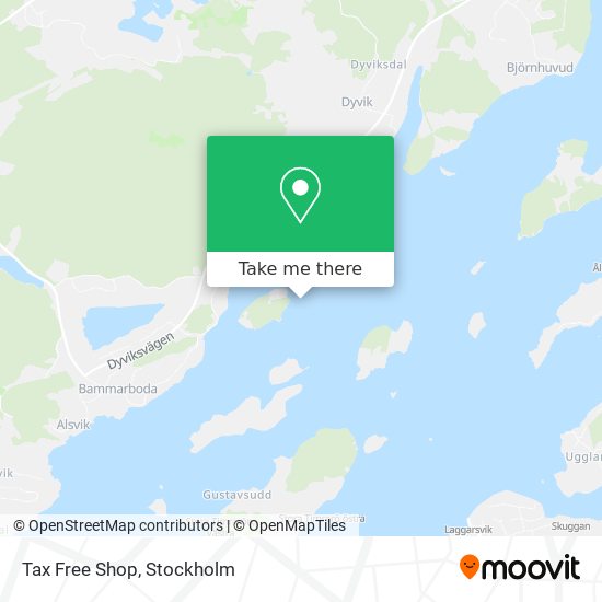 Tax Free Shop map