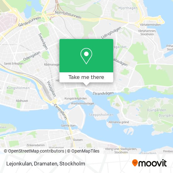 Lejonkulan, Dramaten map