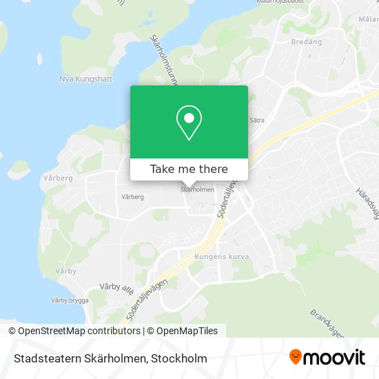 Stadsteatern Skärholmen map