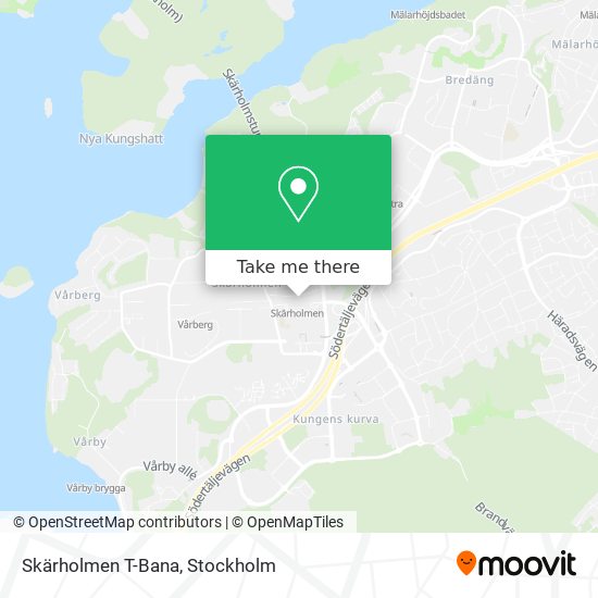 Skärholmen T-Bana map