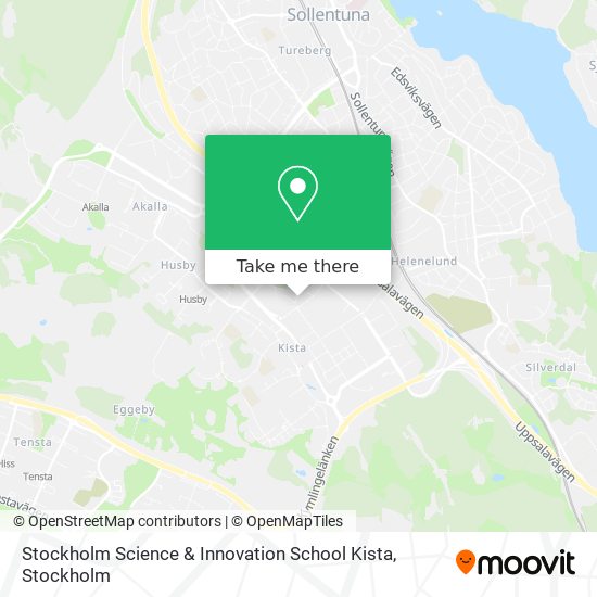 Stockholm Science & Innovation School Kista map