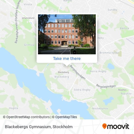 Blackebergs Gymnasium map