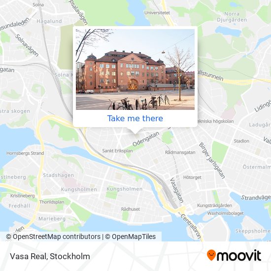 Vasa Real map