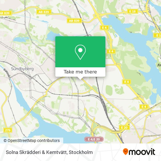 Solna Skrädderi & Kemtvätt map