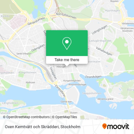 Oxen Kemtvätt och Skrädderi map