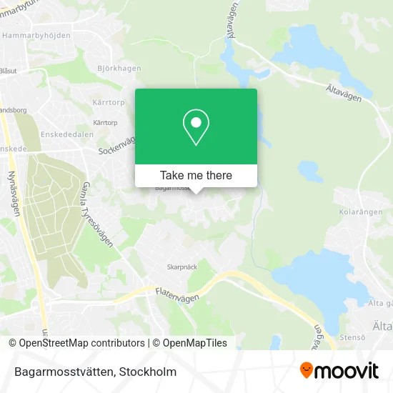 Bagarmosstvätten map
