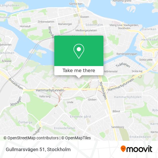Gullmarsvägen 51 map