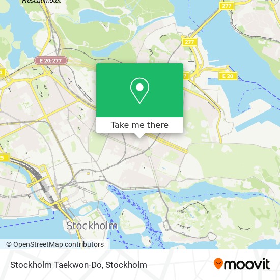 Stockholm Taekwon-Do map