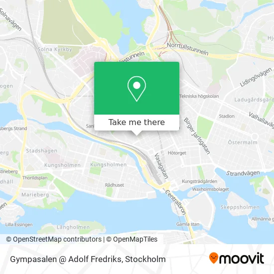 Gympasalen @ Adolf Fredriks map