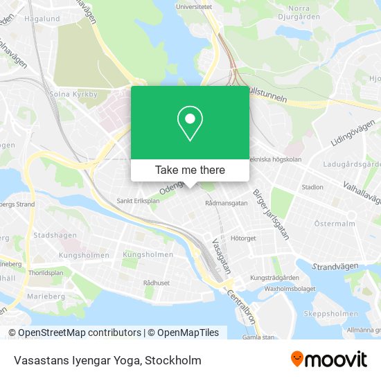 Vasastans Iyengar Yoga map