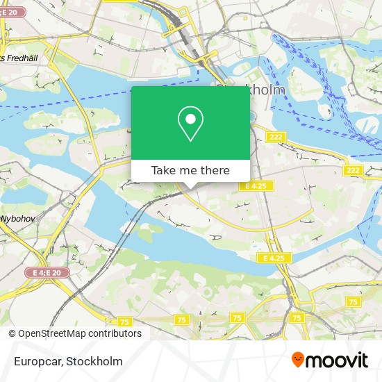 Europcar map