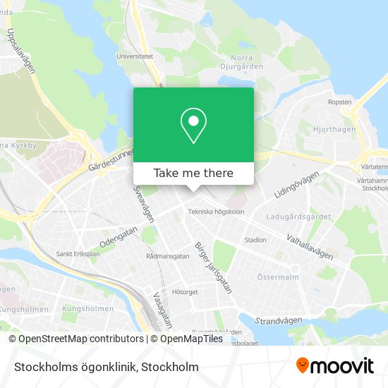 Stockholms ögonklinik map