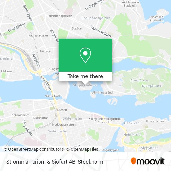 Strömma Turism & Sjöfart AB map