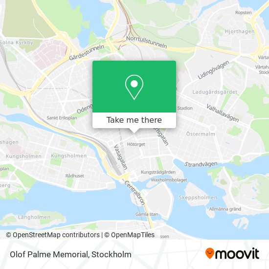 Olof Palme Memorial map