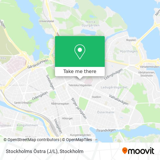 Stockholms Östra (J/L) map
