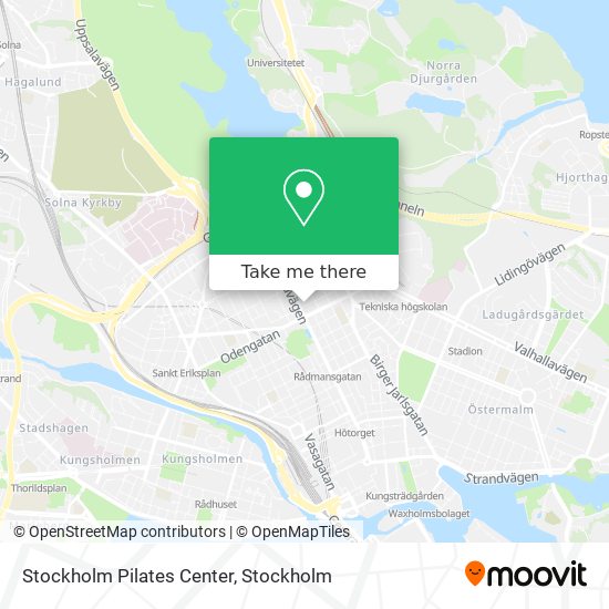 Stockholm Pilates Center map