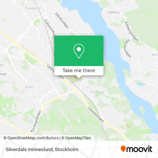 Silverdals minneslund map