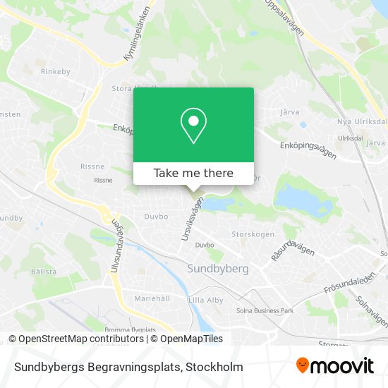 Sundbybergs Begravningsplats map