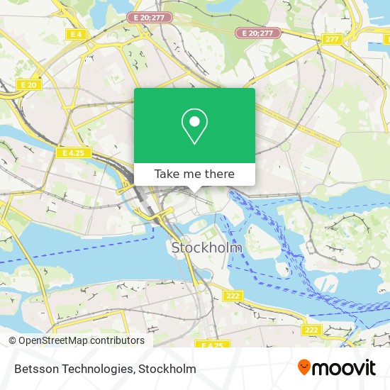 Betsson Technologies map