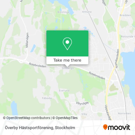 Överby Hästsportförening map