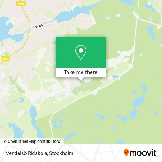 Vendelsö Ridskola map