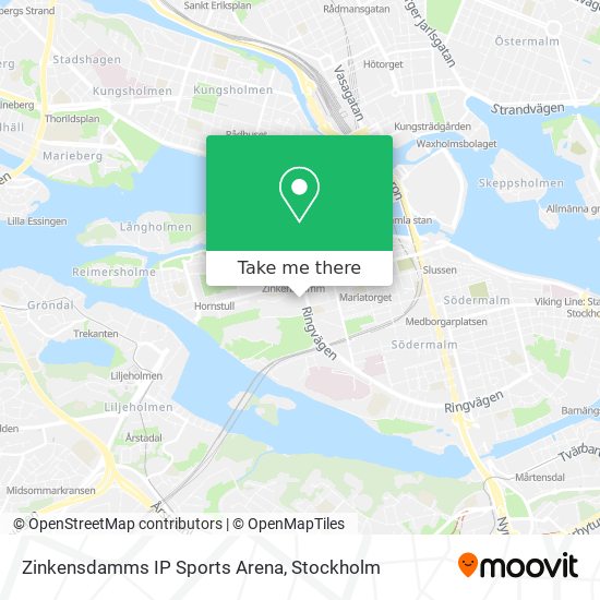 Zinkensdamms IP Sports Arena map