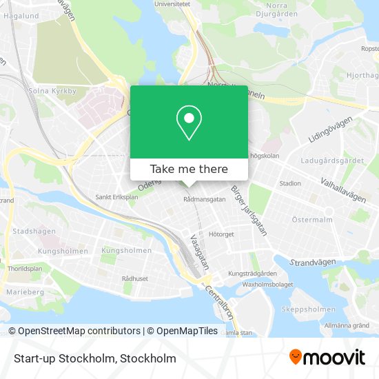 Start-up Stockholm map