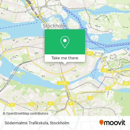 Södermalms Trafikskola map