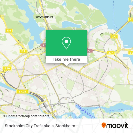 Stockholm City Trafikskola map