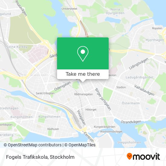 Fogels Trafikskola map