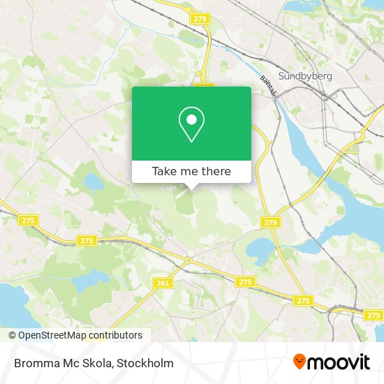 Bromma Mc Skola map