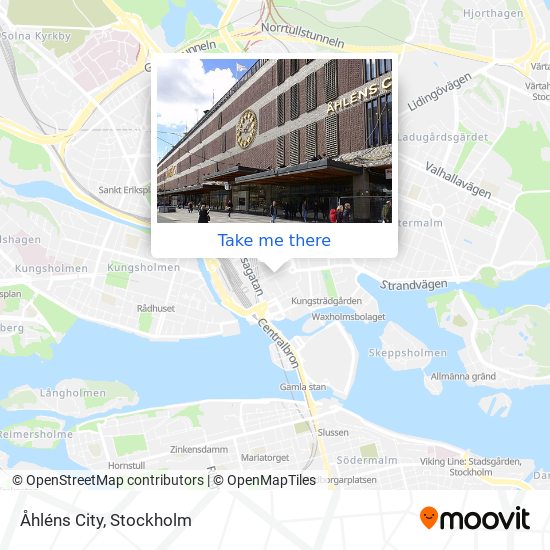 Åhléns City map