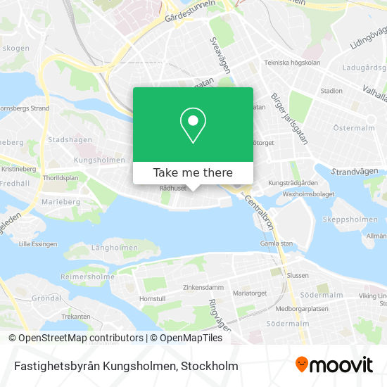 Fastighetsbyrån Kungsholmen map