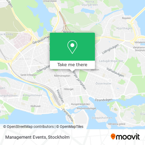 Management Events map