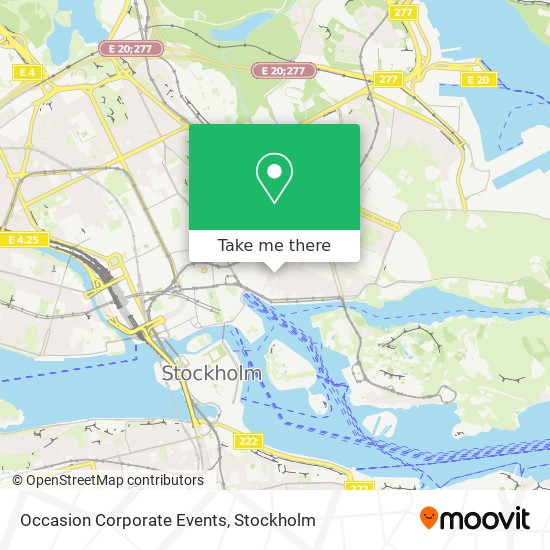 Occasion Corporate Events map