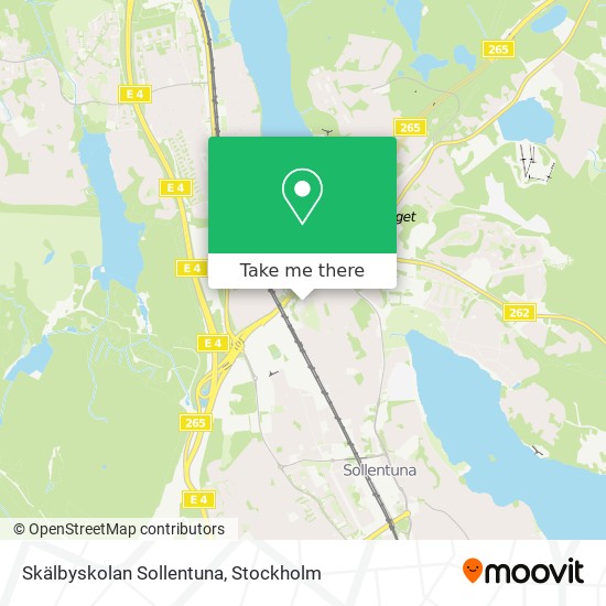 Skälbyskolan Sollentuna map