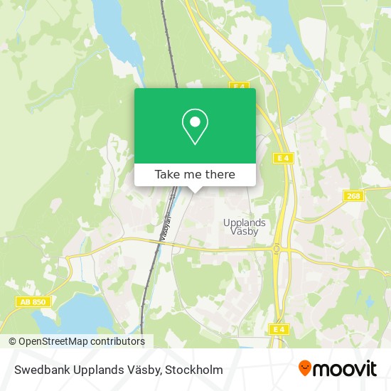 Swedbank Upplands Väsby map