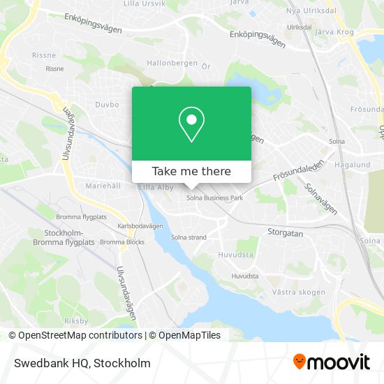 Swedbank HQ map