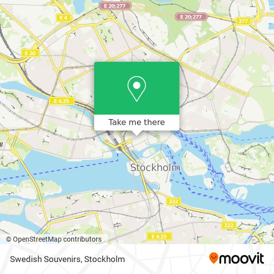 Swedish Souvenirs map