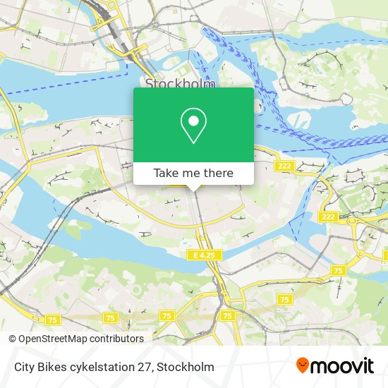 City Bikes cykelstation 27 map