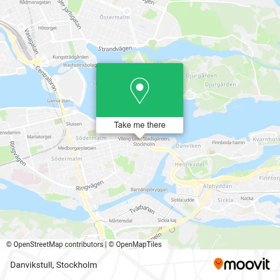 Danvikstull map