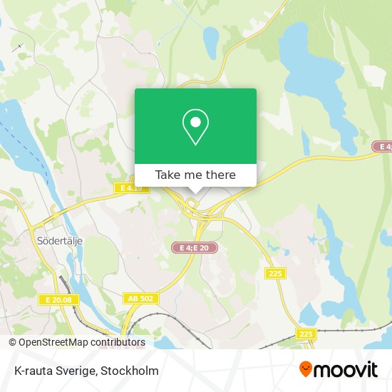 K-rauta Sverige map